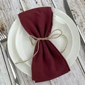 6PCS burgundy