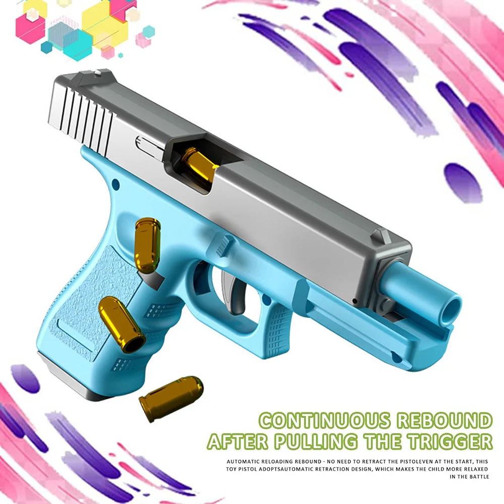 Fidget Toys Stress Shot Toy Gun For Kids Toy Pistol Look Real Hand Gun Christmas Gift Automatic Pistol