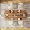63-inch Dining Table for 4-6, Farmhouse Kitchen Table with Large Tabletop, Rectangular Dinner Eating Table for Dining Room 6