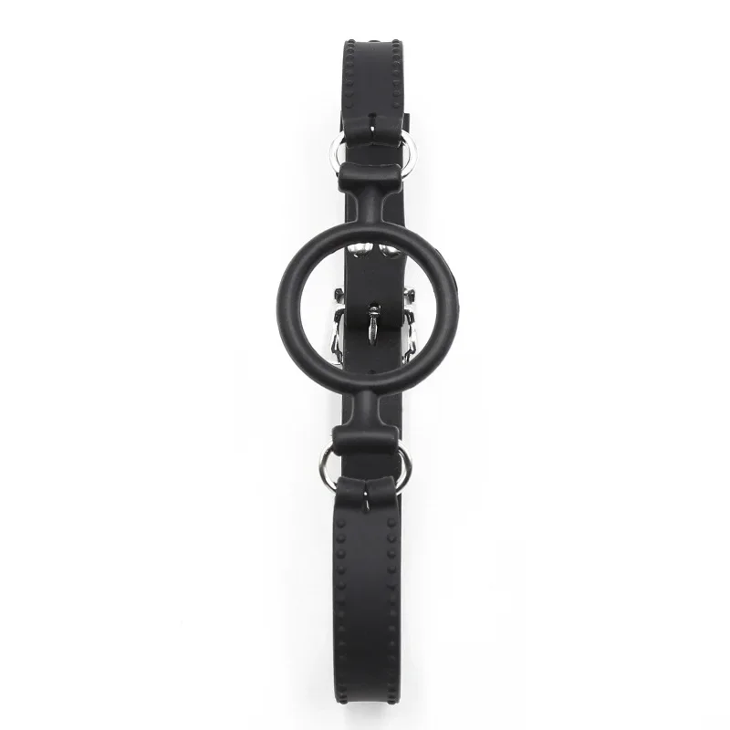 Full Silicone O Ring Gag Strap Open Mouth Bite Gag Fetish Oral Fixation Sex Party Toys Erotic Sex Toy Sex Toys Sex Bondage Toys BDSM Toys Sex Slave Bondage Muzzle SM Couple Flirt Tools