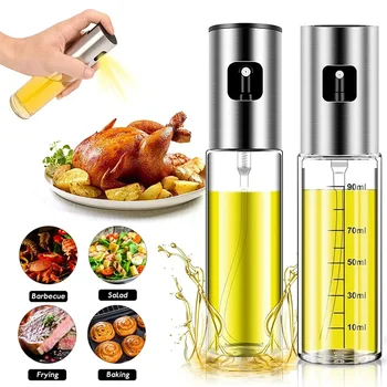 Barbecue Glass Mixing Condiment Bottle Vinegar Soy Sauce Spray Oiler