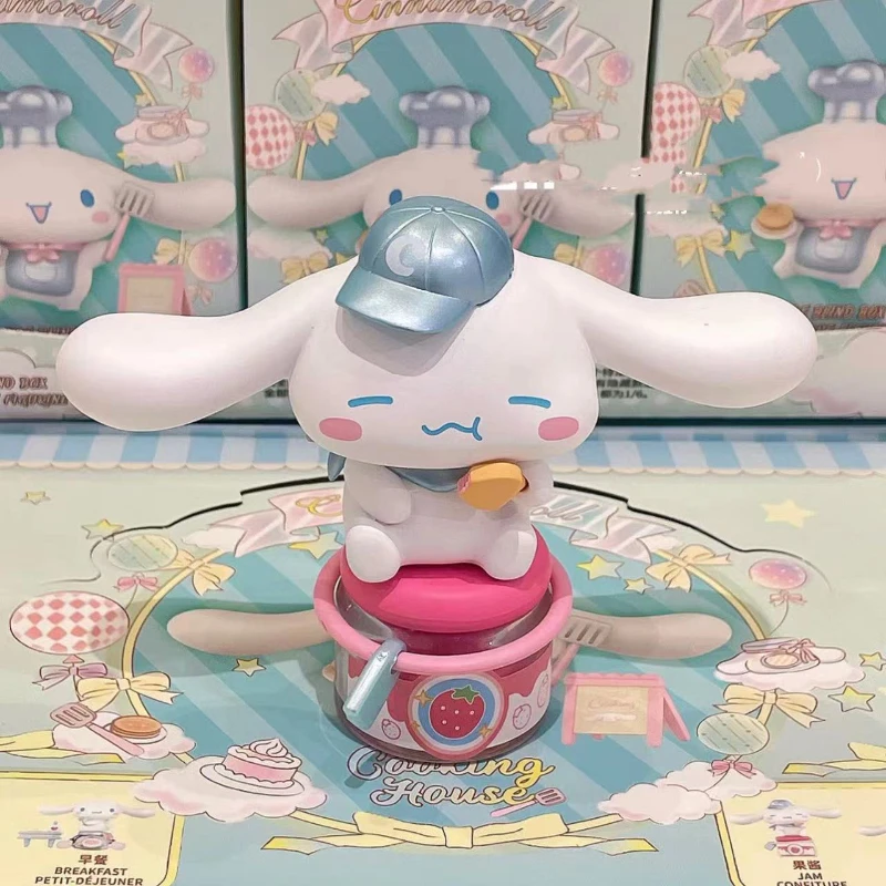  MINISO SanrioBlind Box Cinnamoroll 요리 오두막 시리즈 TidePlay 장식품 모델 KawaiiAnime 인형 장식 ChildToy 선물