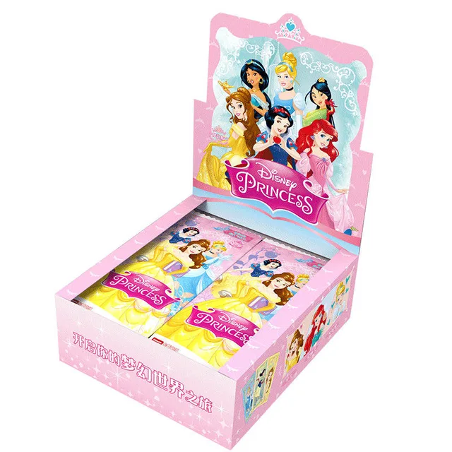 6pcs/set Disney girls FROZEN princess Cosmetics Collection cards set snow White boys Avengers card  kids Christmas present 2
