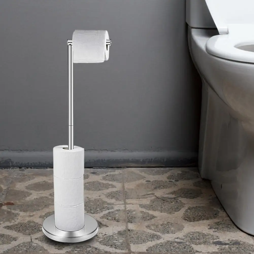 Toilet Paper Holder Stand Free Standing Roll Paper Storage Rack Bathroom Floor Tissue Rolls Dispenser Holder toilet paper holder toilet roll holder