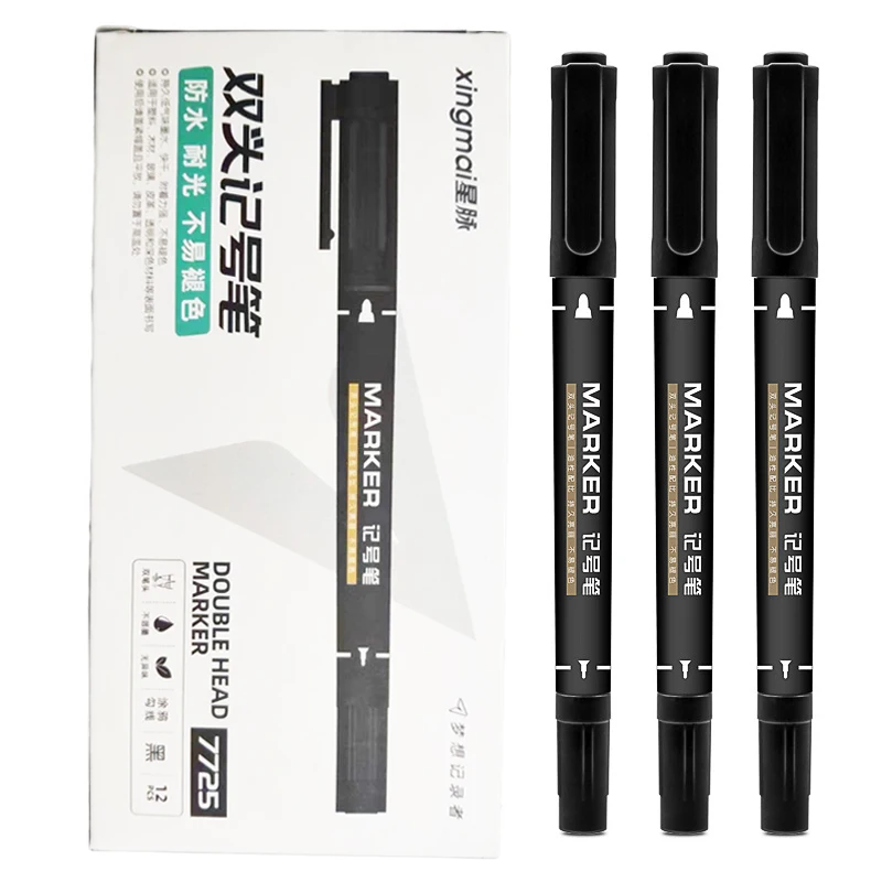 12Pcs/Box Markers for Drawing Fine Arts Double-headed Black Pen 0.5mm/1.0mm School Supplies Multi-scene Use a revolution in art russian avant garde works from the collection of the ekaterinburg museum of fine arts