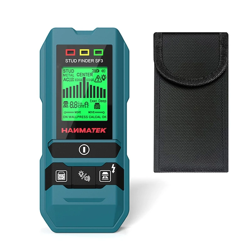 HANMATEK SF3 4 In 1 Stud Finder Wood Studs Metal Detecion Detection Of Live Cable Metal Measurement Finder Wall Detector Scanner