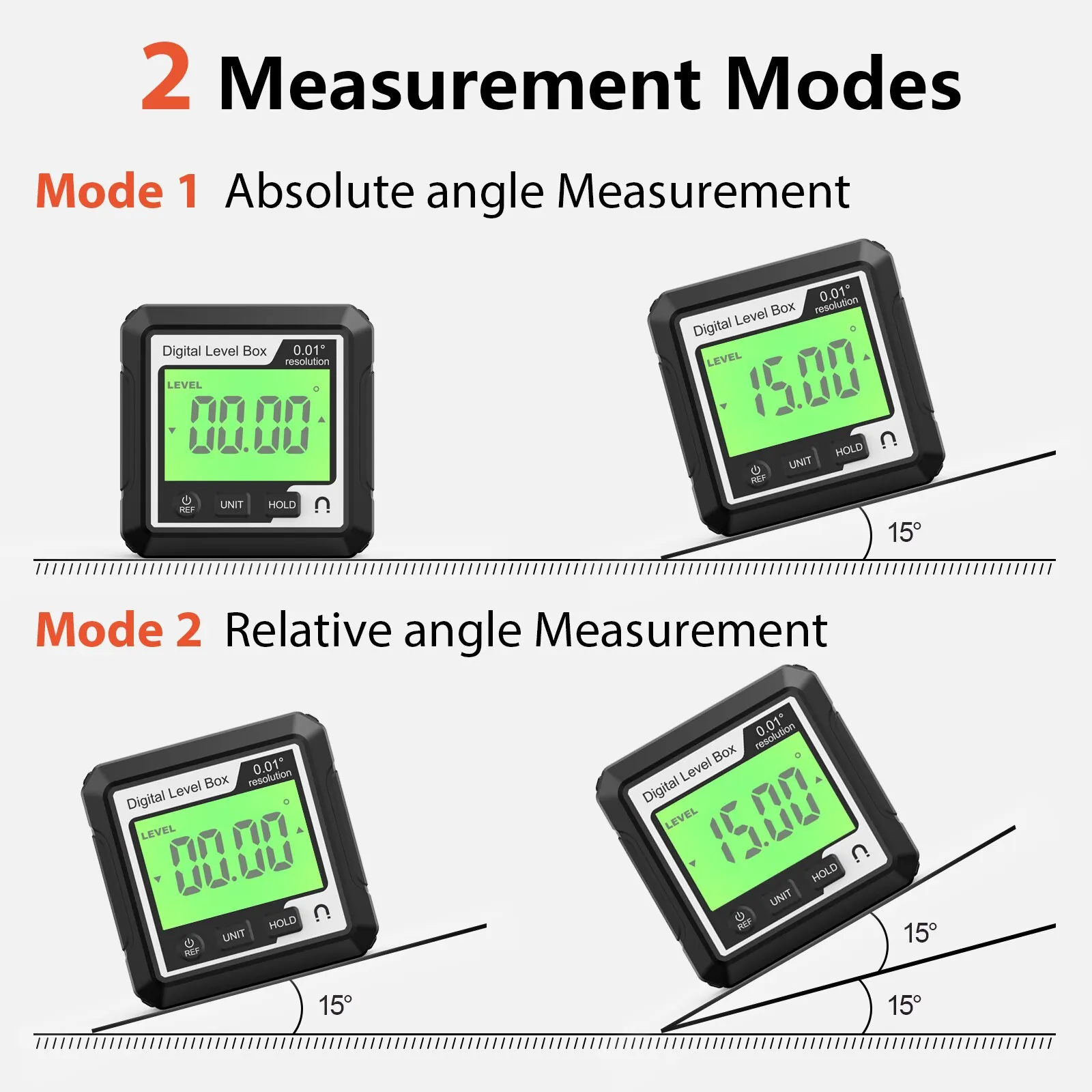 Digital protractor inclinometer level gauge goniometer measuring inclinometer magnetic gauge digital display 1PC digital angle protractor level gauge angle measuring tool angle protractor digital angle meter digital inclinometer digital level
