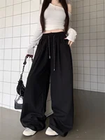 Straight Wide Leg Loose Pant Women Fahsion 2025 Spring Summer New Baggy Sweatpants High Waist Csual Street Pants Chic Trousers - Image 6