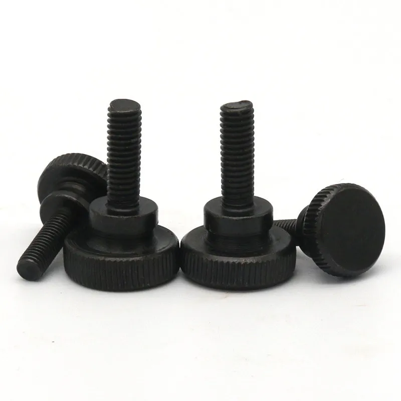 Antrader 24-Pack M4x6mm Knurled Thumb Screws - Zinc Plated For PC Cases & Hardware