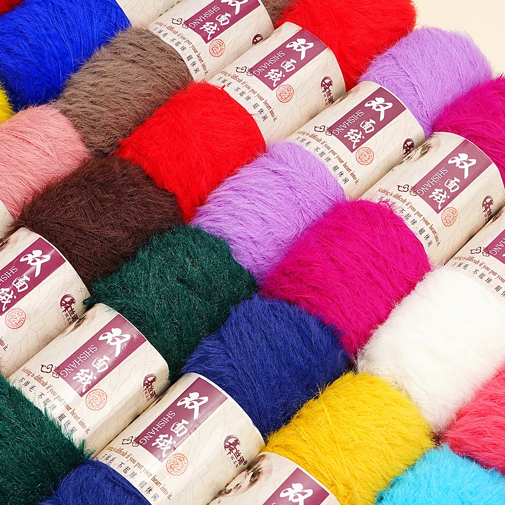 100g/Lots 3ply Double-Sided Nap Soft Yarn For Hand Knitting, Anti-Pilling Anti-Static Eco-Friendly. SMR 4