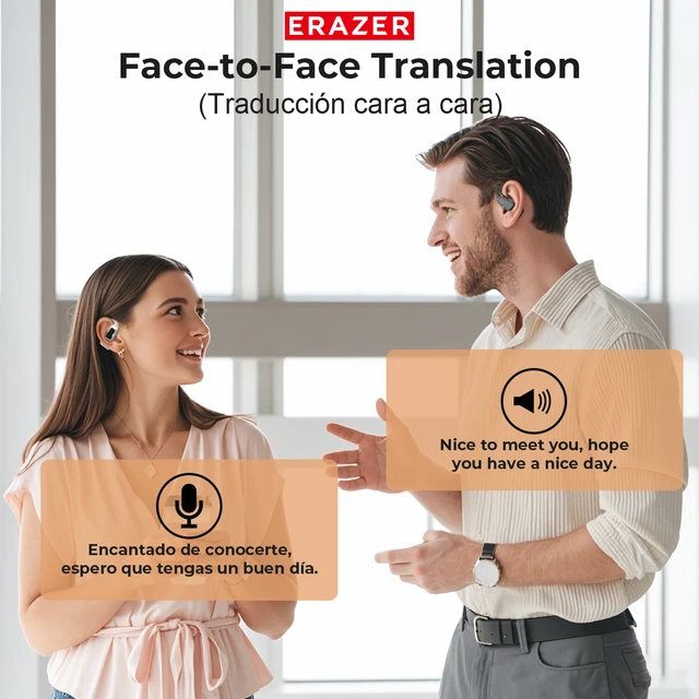 ERAZER XP6 Wireless Bluetooth Earphones Sleep ASMR Headset DIY Equalizer APP Wireless Headphones Office Travel,16mm Drive