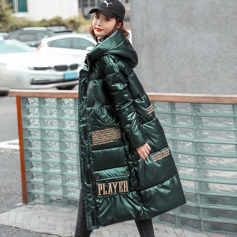 Новинка 2023, женское пуховое пальто из хлопка