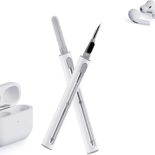  Kit de limpieza para AirPods, bolígrafo de limpieza 3 en 1 para  todos los auriculares/Airpods Pro 1st 2nd 3rd/Samsung con esponja limpiadora,  cepillo suave, recogedor de suciedad : Electrónica