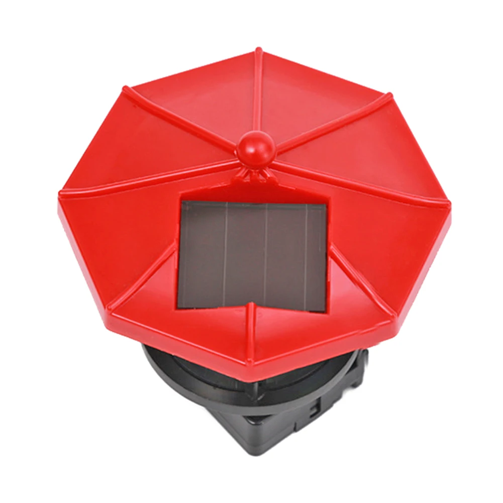 Lighthouse Shape Solar LED Light Practical Multi-functional Garden Fence Outdoor Beacon Rotating Beam Lamp