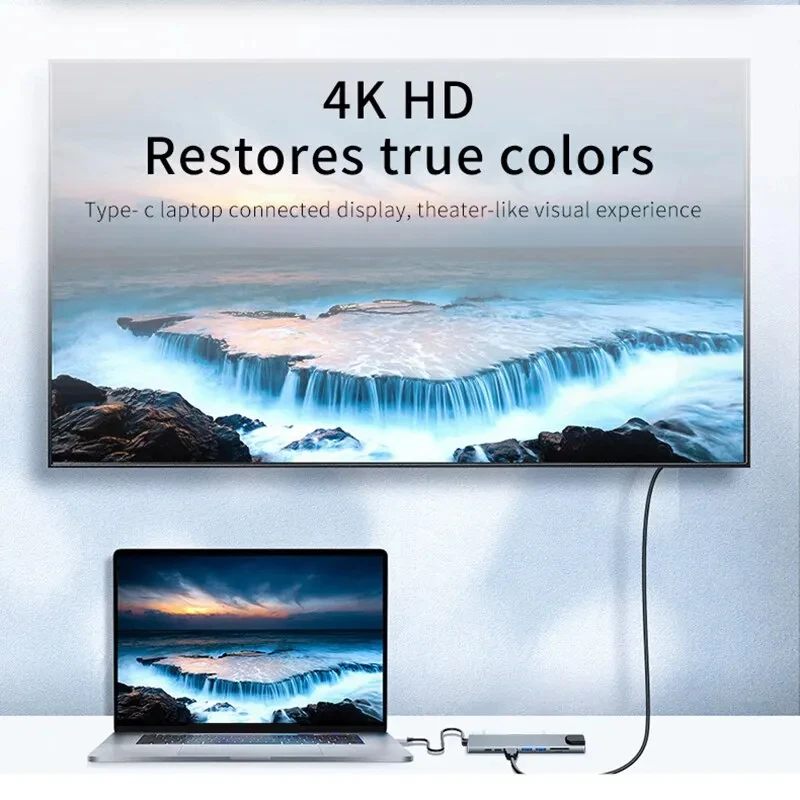 a 4k hdmi, rj45, leitor de cartão