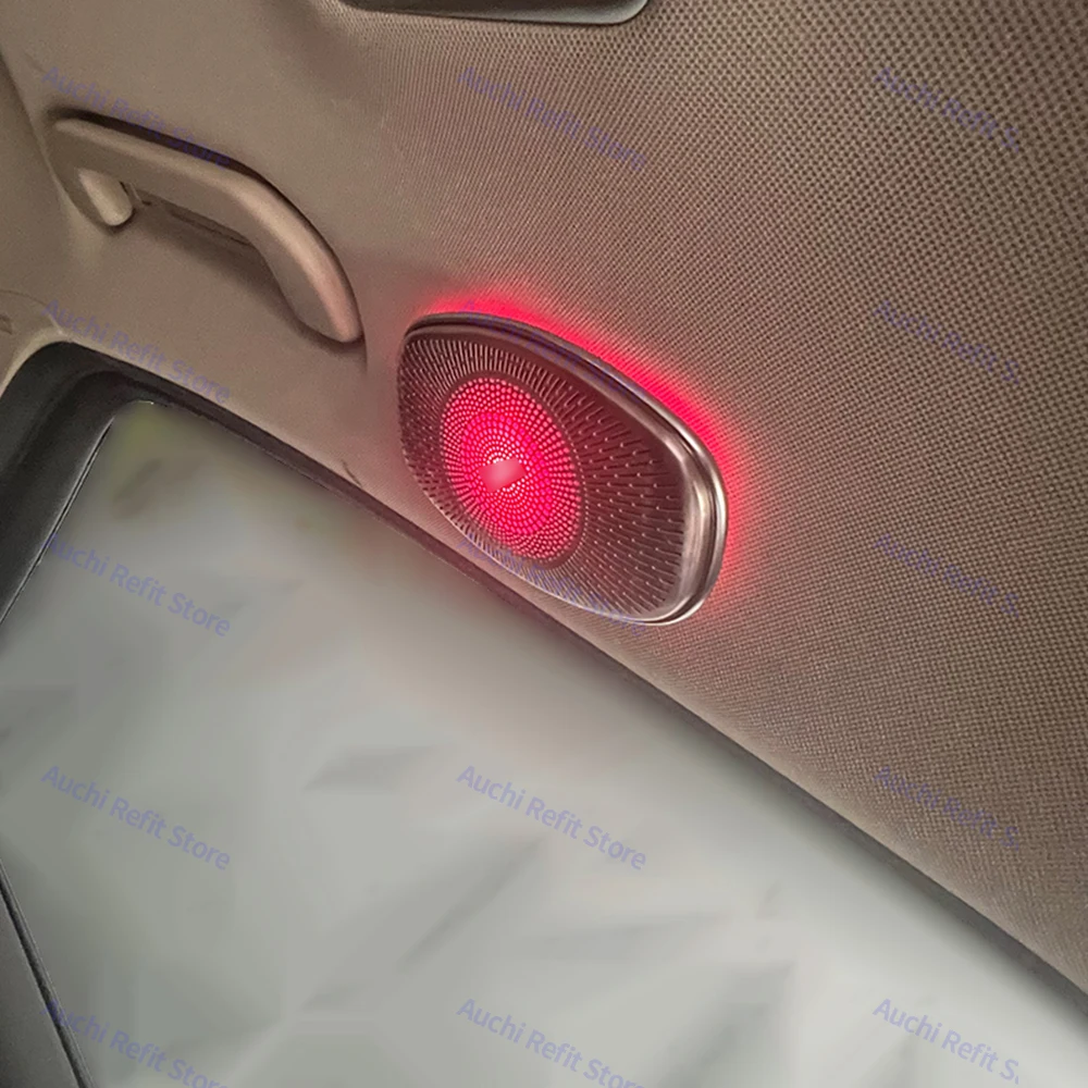 7/64 Colors Car Ceiling LED Ambient Light Speaker For Mercedes Benz C/E/S-Class W213 W222 W205 X253 Glasses Case Sound RGB Horn