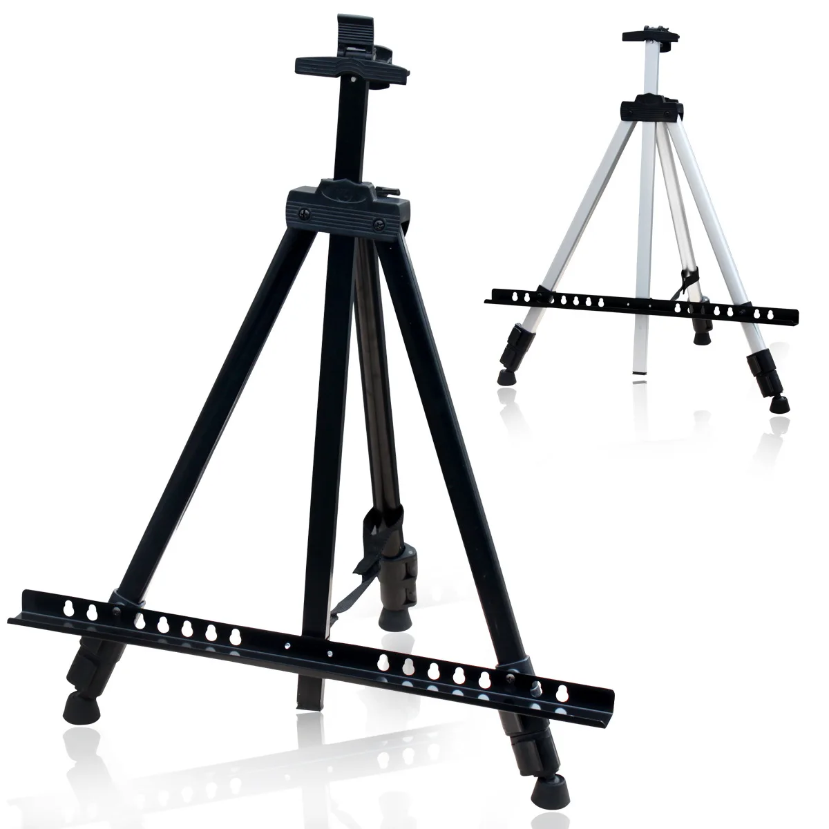 Ginflash 1pc Easel Aluminium Alloy Folding Painting Easel Frame Artist Adjustable Tripod Display Shelf With Carry Bag