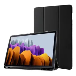 Premium Tri - Fold Stand Tablet Case with Pen Slot - Tab S9 Ultra 14.6in (Black)