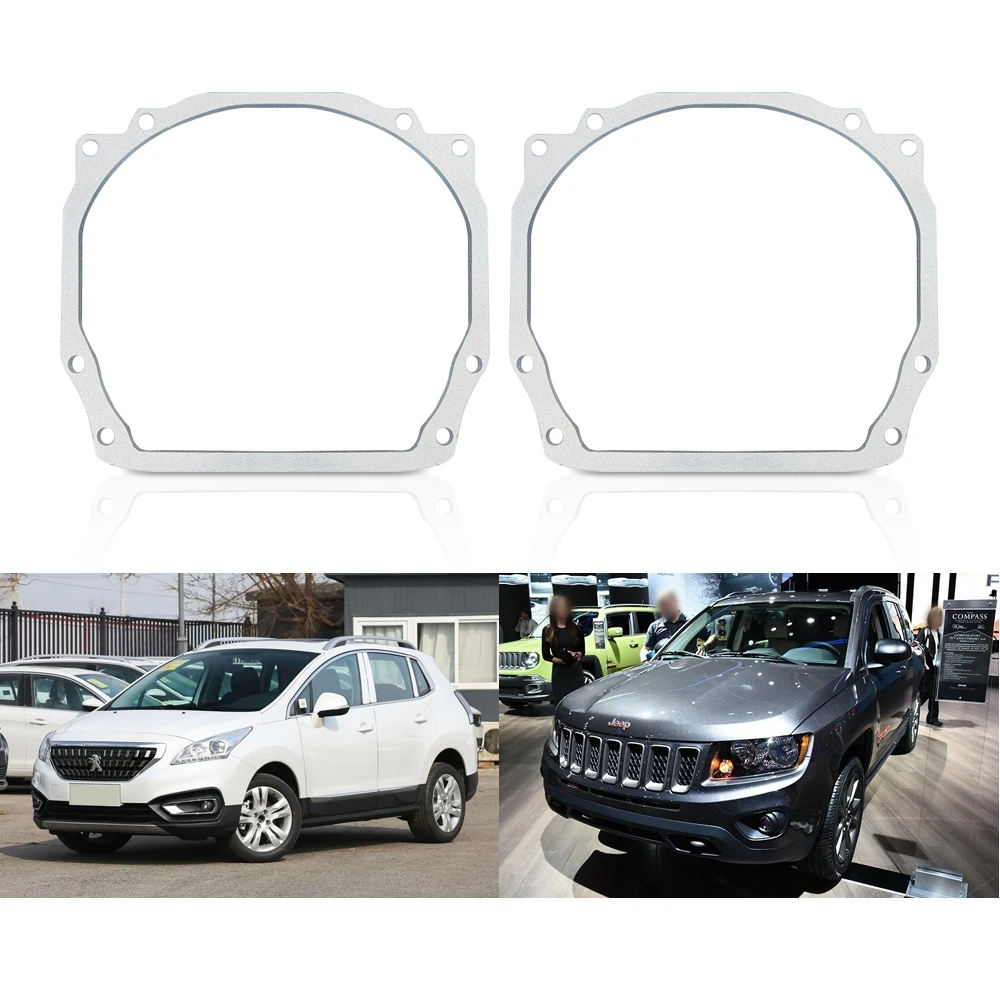 

Автомобильный Стайлинг Taochis, адаптер, рамка для фар, кронштейн для Peugeot 3008 Grand Cherokee, JEEP compass 2007-2016, Audi A5 2008-2011