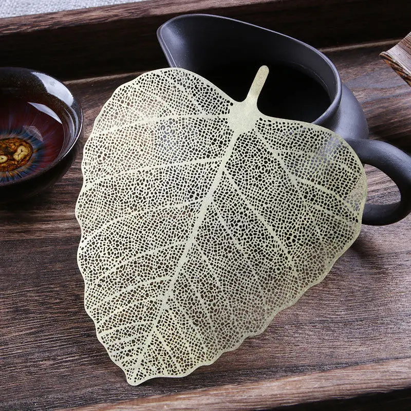 Metal Leaf Tea Leakage Tea Set Accessories Residue Filter Can Be Used As Bookmark And Easy To Clean