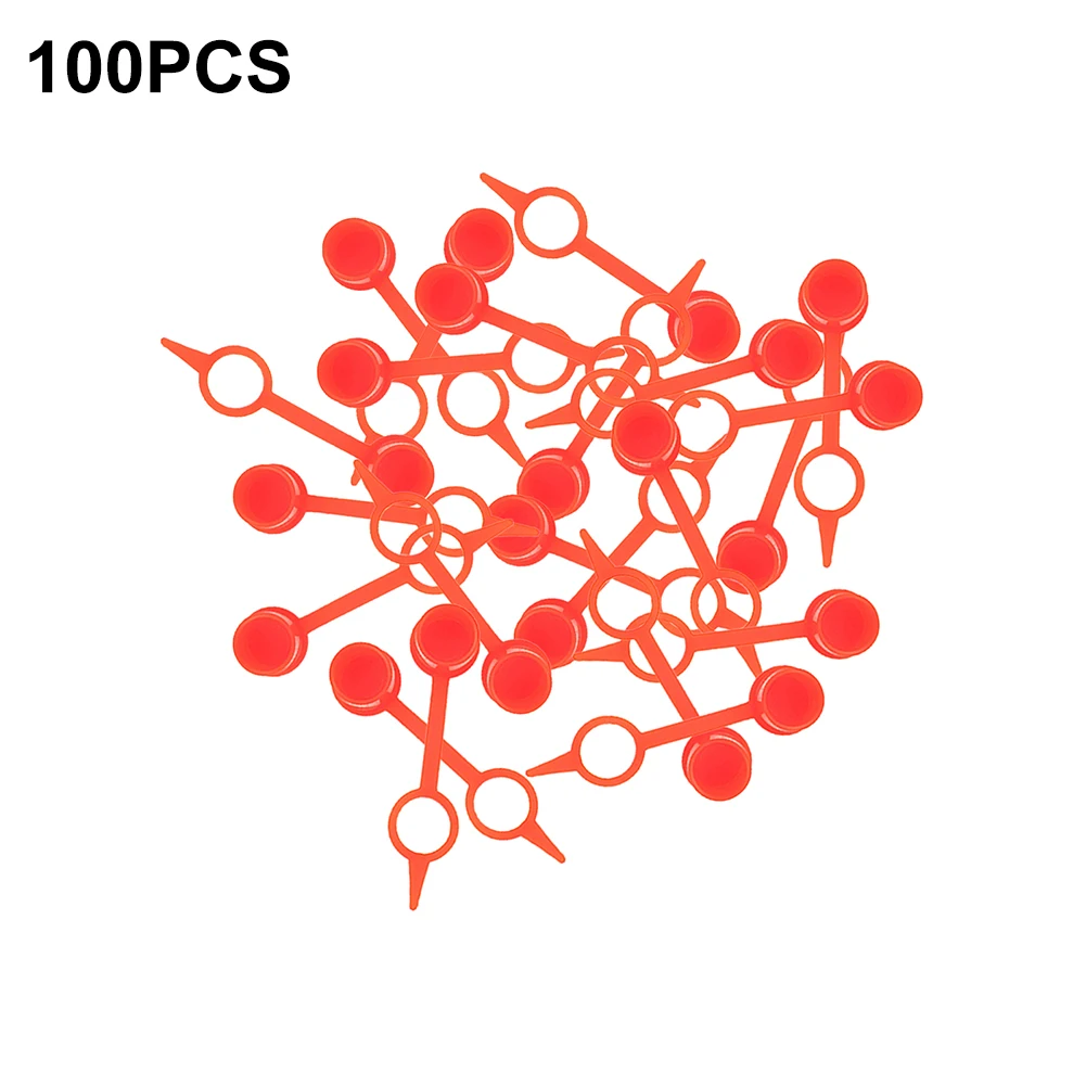 

Tool Cap Motorcycles Nipple Plastic Protective Cap Red 100 Pcs/Set ABS Easy To Install Environmentally Friendly