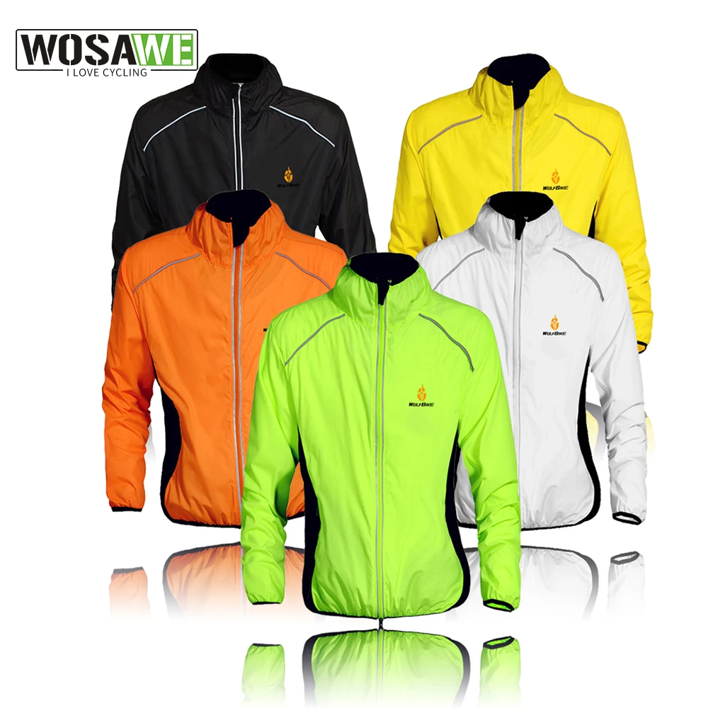 WOLFBIKE Splashproof Cycling Jackets Impermeable Ciclismo Sports Men Breathable Reflective Jersey Clothing Bike Long Sleeve Coat cycling jacket,cycling clothes,reflective jacket
