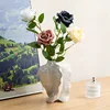 CAPIRON French White Ceramic Vase Unique Modern Art Plant Container Pampas Grass Dried Fresh Flower Centerpiece Home Decoration 4