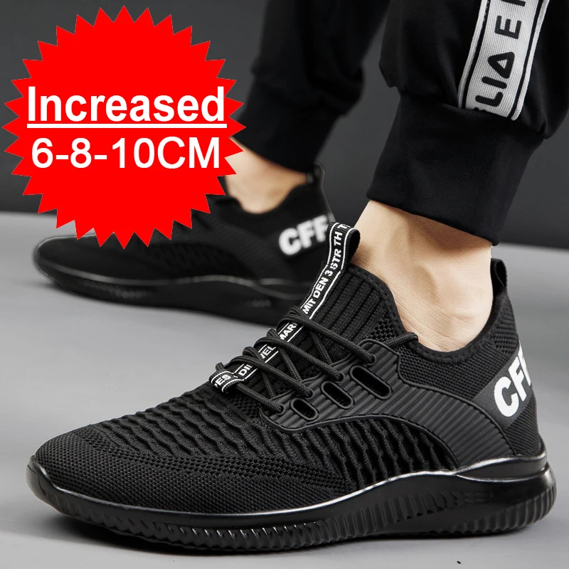 Men Elevator Shoes Height Increase Sneakers Shoes for Men 10cm Breathable Casual Shoes Invisible Inner Heightening 8cm Men Shoes 2