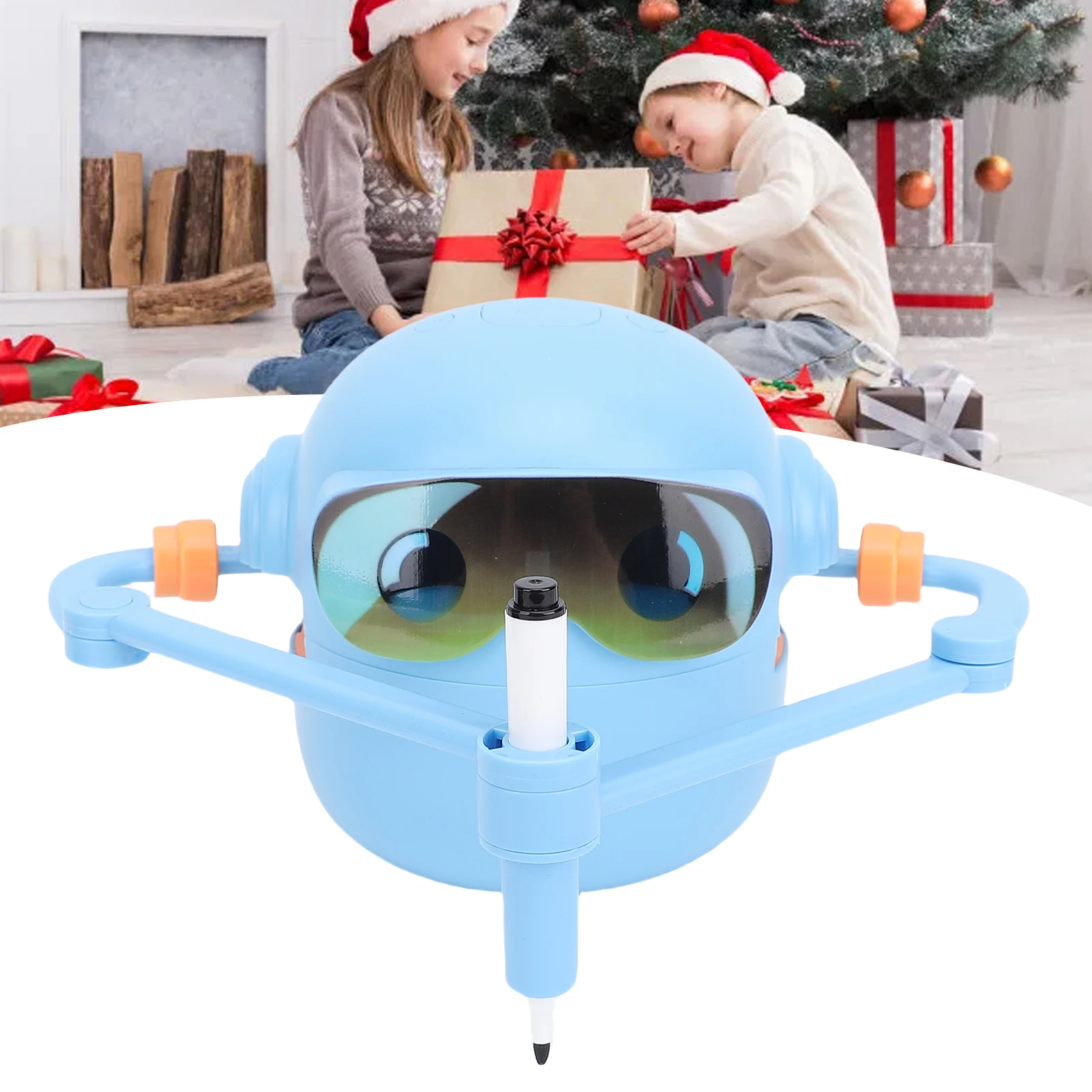 Drawing Robot Automatic User Friendly Educational Safe Cute Painting Robot  ABS with 100 Cards for Birthday Gifts for Kids