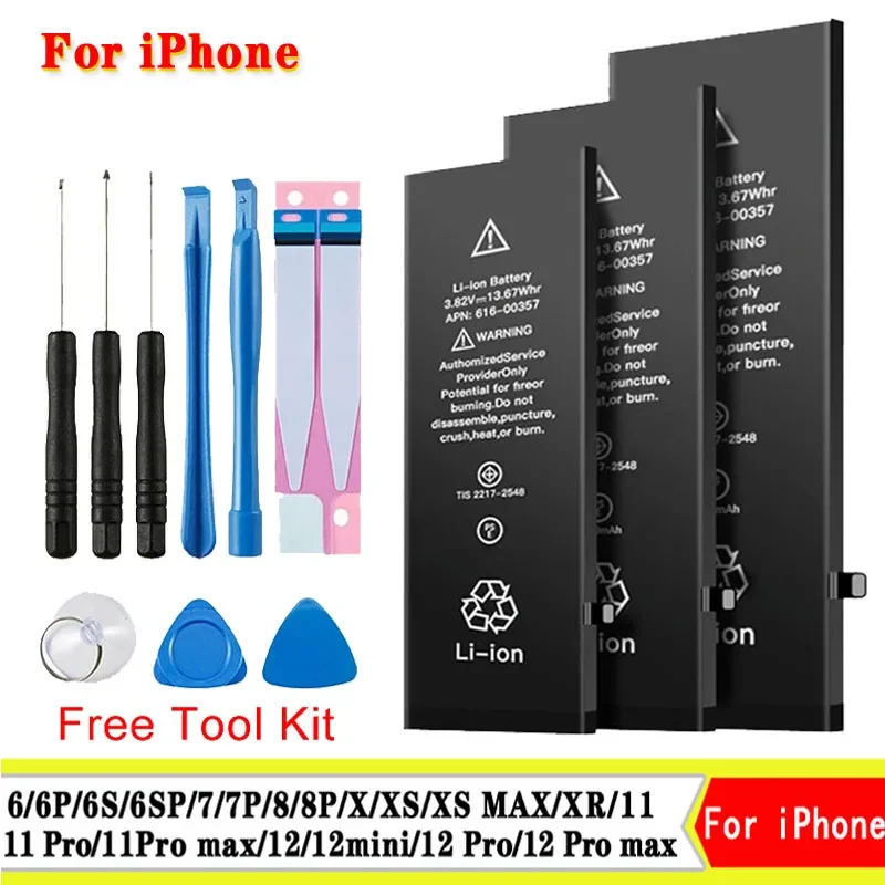 AAAAA Replacement Battery For Iphone 6 6P 6S 6SP 7 7P 8 8P X