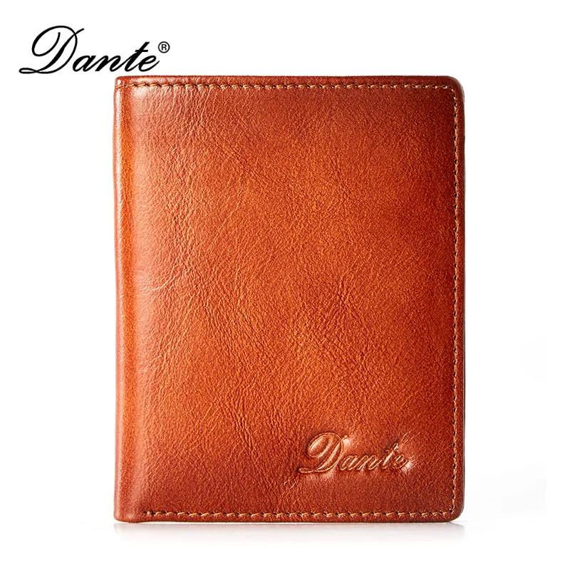 New Retro Men's Wallet Genuine Leather Scrub Color Anti Theft Card Holder Ultra Thin Top Layer Cowhide