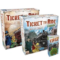 Ticket To Ride Europe Board Game 1912 Expansion TTR Board Game for Kids and Adults Cards