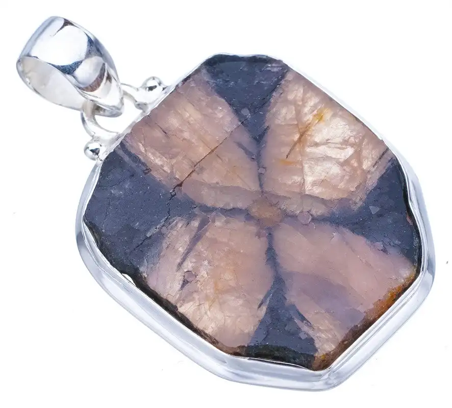 

StarGems Quartz Handmade 925 Sterling Silver Pendant 1.5" F4746