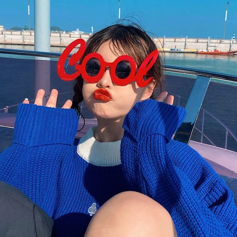 Description Picture 5 of itemCreative Selfie Glasses Props Fun Birthday Dance Party Supplies Photo Glasses Holidays Accessories Photography Props