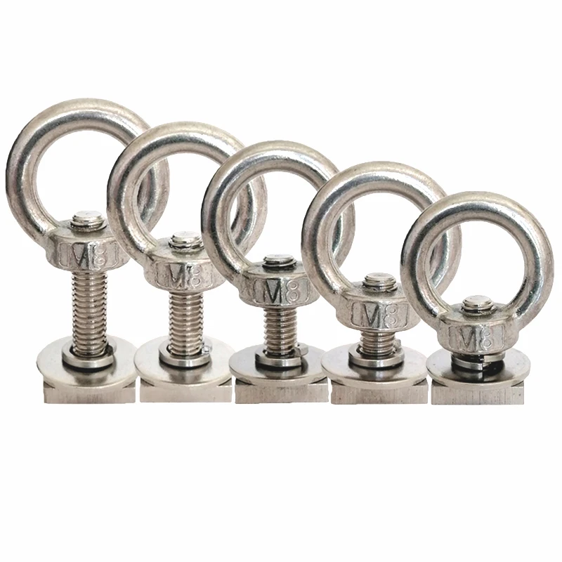 M8SquareBoltsEyeNutStainlessSteelAnchorFastenerUniversal