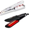 PTC heated steam straightener Infrared ceramic wide plate flat iron multi-functional professional hair straightener 1