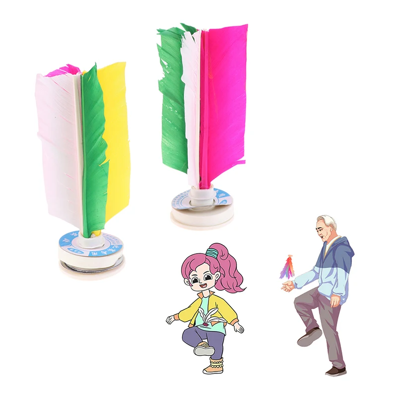Description Picture 5 of itemChina Jianzi Footbal Foot Kick Handwheel Fancy Multicolo Goose Feather Shuttlecock Fitness Entertainment Outdoor Sports Toy Game