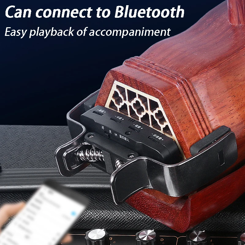 Erhu Specific Pickup 5.8GHz Wireless Erhu Pickup Adjustable Pickups Professional Audio Amplifier Stringed Instrument Accessories