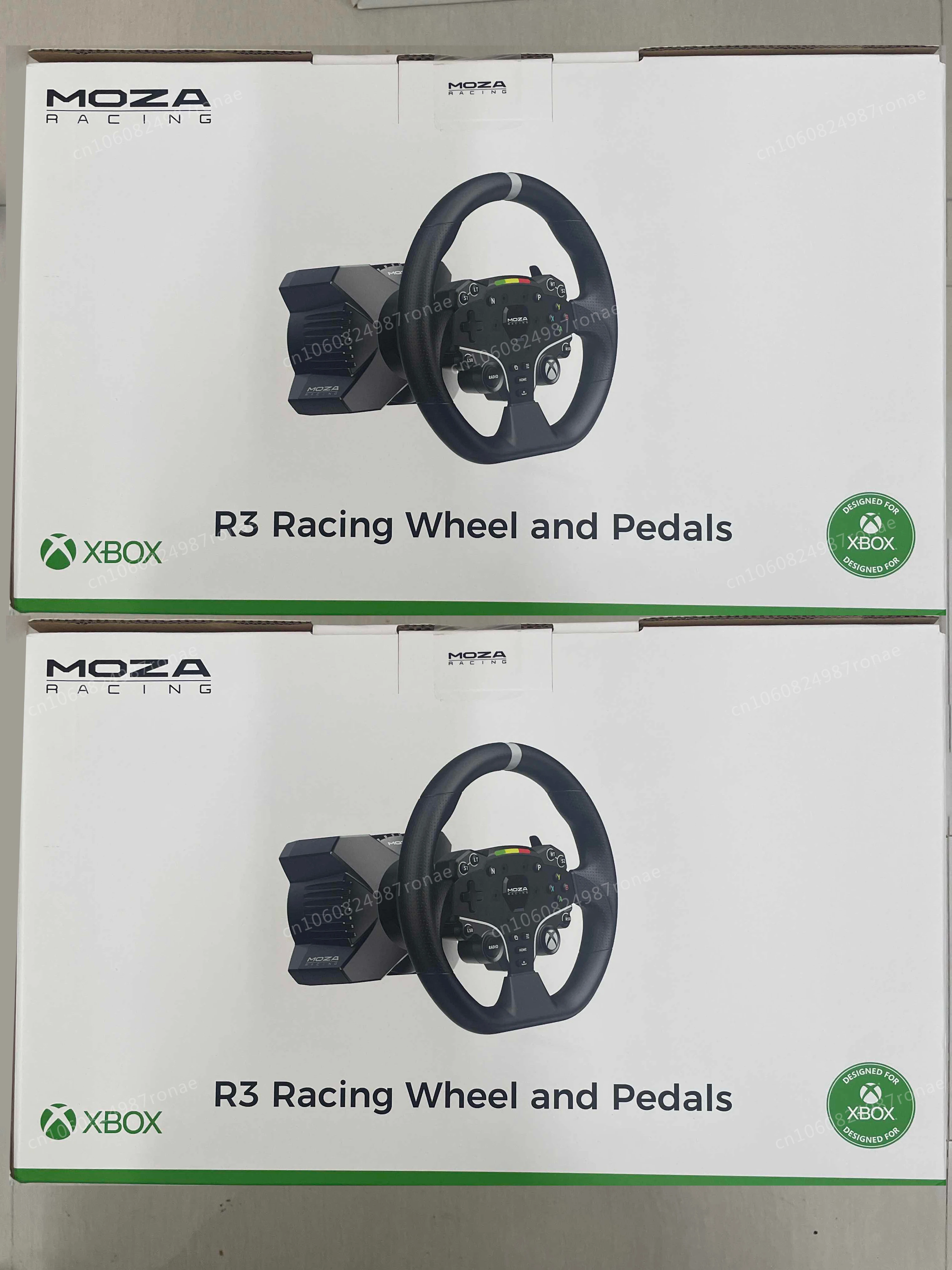 XboxおよびPC,moza r3用のレーシングホイールとペダル