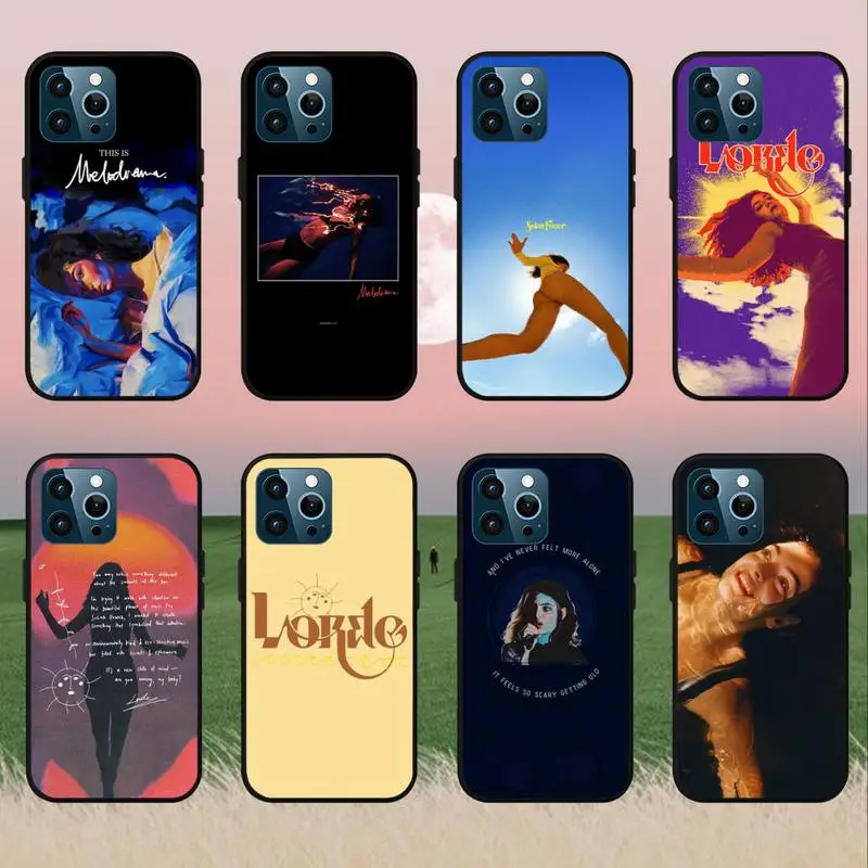 Custodia Per Telefono Singer L-Lorde Music Album Per Iphone 7 8 Plus 11 12 Mini 13 14 Pro Max X Se Xr Xs