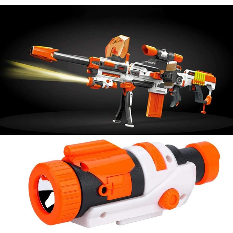 FRENSIT Abnehmbare Taschenlampen-Zielfernrohrbefestigung aus Kunststoff für den Wechsel von Nerf Toys – Detail 7