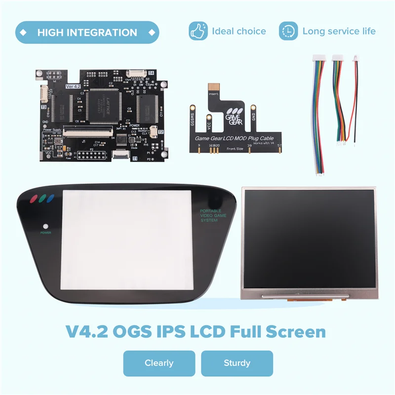 BTLIFE-V4.2 OGS IPS LCD a schermo intero per SEGA Game Gear GG Schermo LCD retroilluminato per console SEGA Game Gear GG - immagine 2