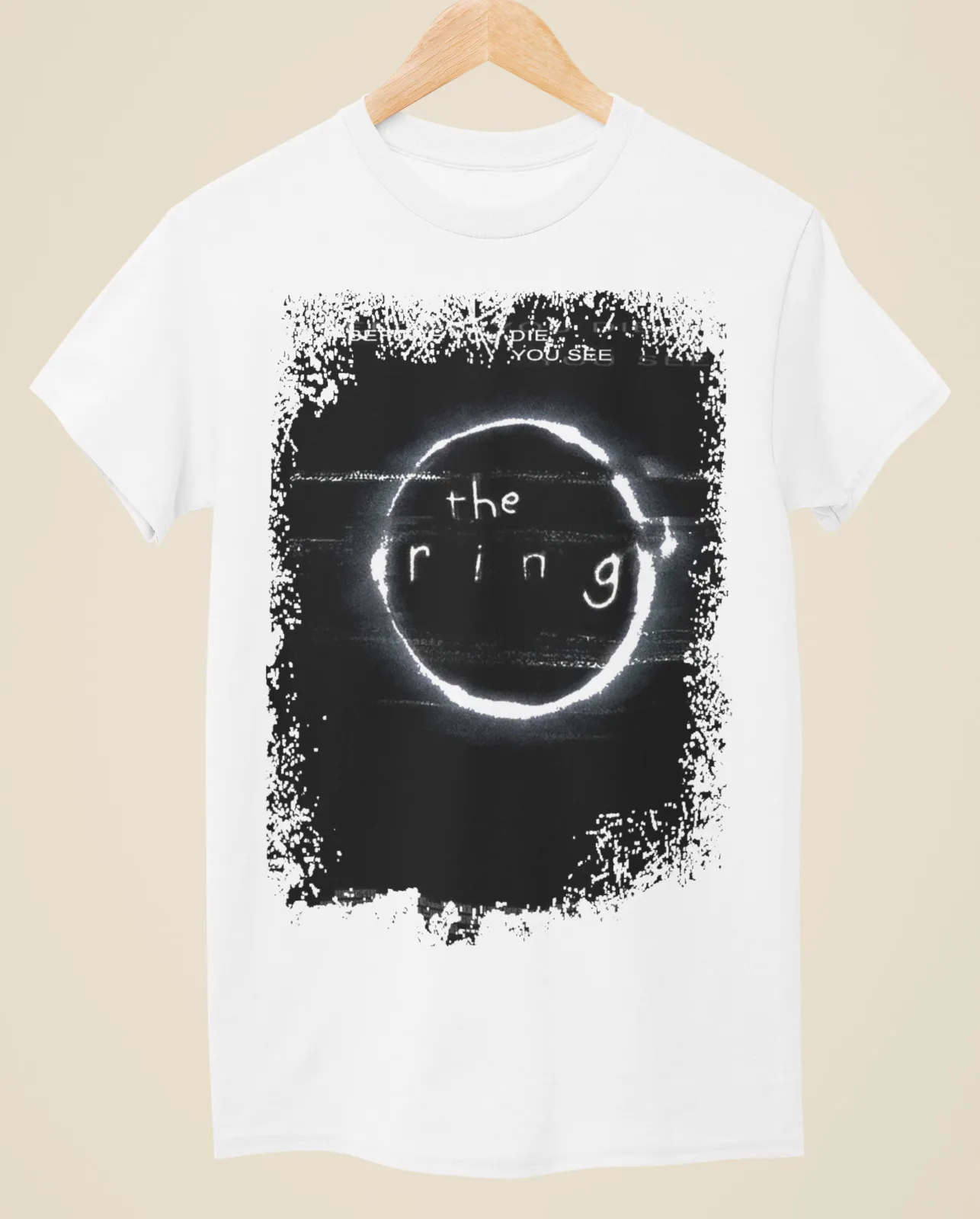 

The Ring - Movie Poster Inspired Unisex White T-Shirt