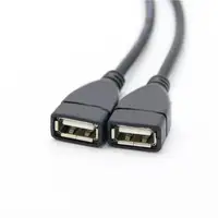 High Quality USB 2.0 Cable USB Double Splitter Adapter Cable One To Two Female To USB 2 Male Power Extension Cable - Image 3