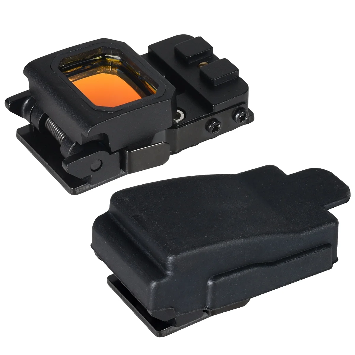 Red Dot Sight JH409 3MOA Folding Flip Collimator Reflex Mini 1x with 20mm Mount and Pistol Glock MOS Base