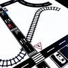 1Roll 5M 1:12 Dollhouse Road Traffic Railway Track Scene Tape Sticker Miniature Parking Scene Curve Sticker Model Decor Toys 5