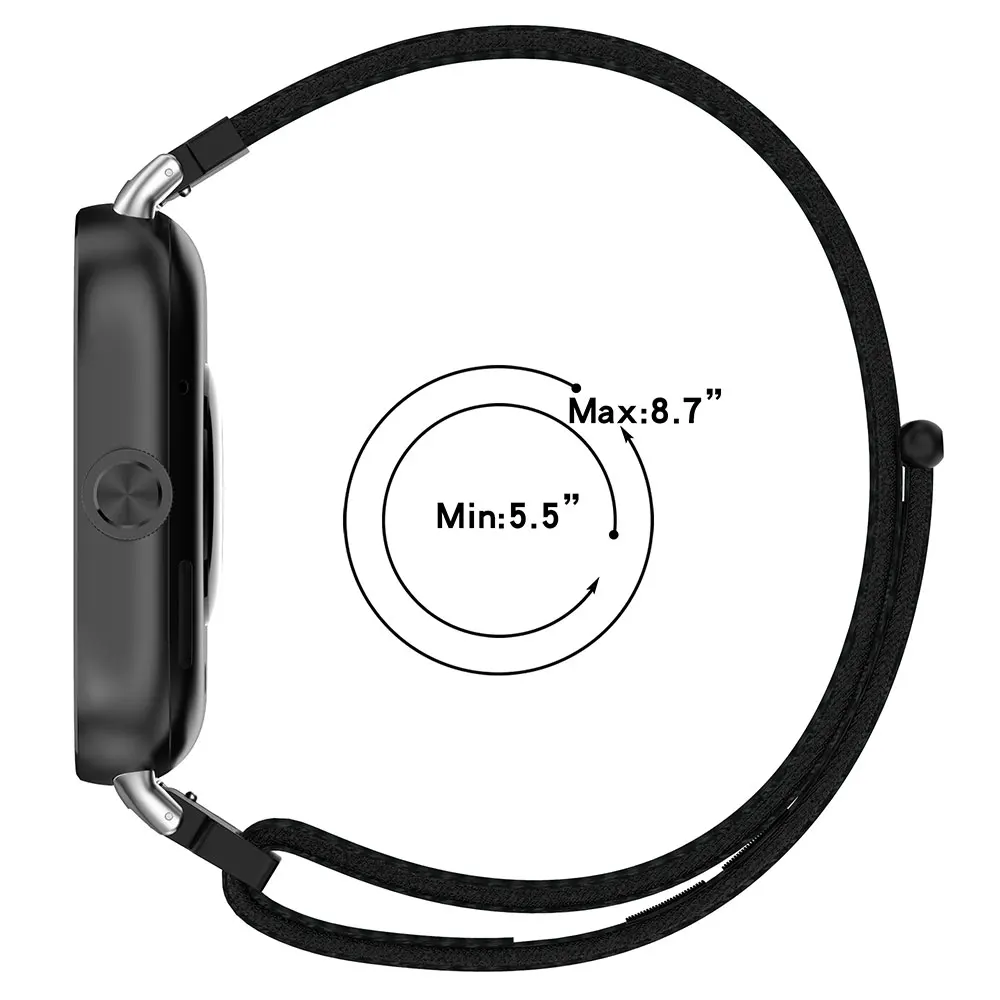 Braided Nylon Elastic Watchband Strap - Sport Wristband Bracelet