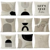 Abstract Black Boho Home Decorative Pillow Cover Arch Line Minimalist Geometric Throw Pillow Case Living Room Decor Sofa Cushion 1