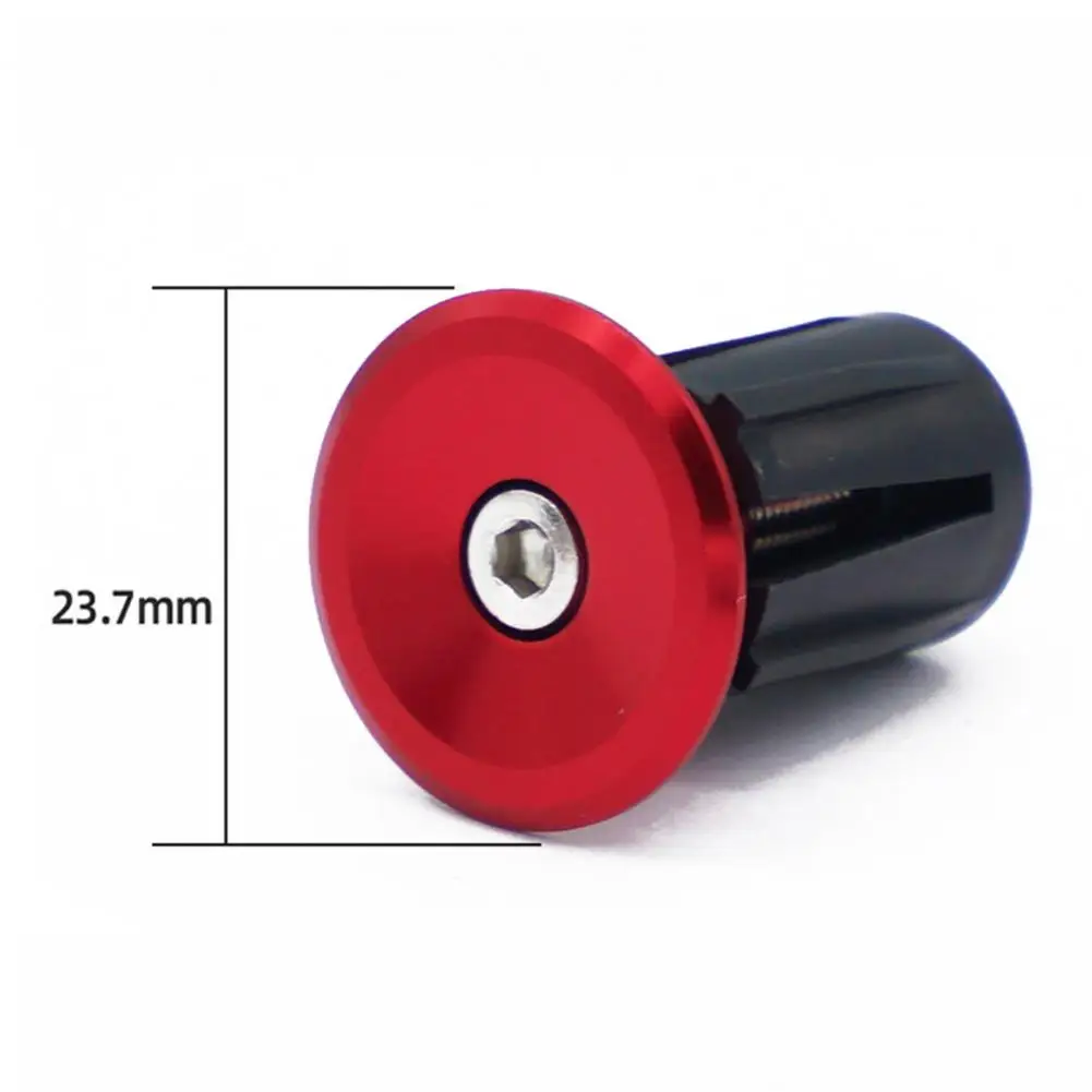 2Pcs Handlebar Ends Road Bike Parts End Caps Aluminum Alloy Wear-resistant Small Handlebar 15.9-21.4mm End Stopper Plugs Caps