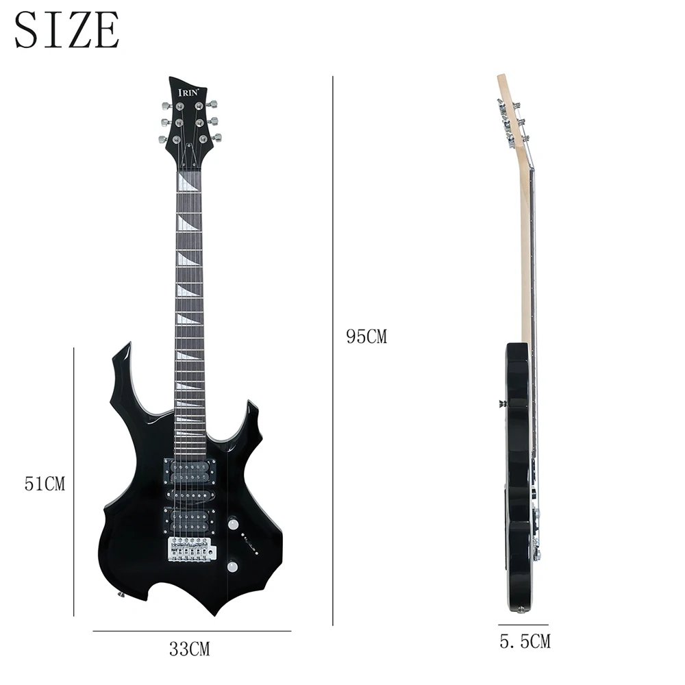 6 Strings Electric Guitar 24 Frets Maple Body  Electric Guitar Guitarra With Bag Speaker Necessary Guitar Parts & Accessories